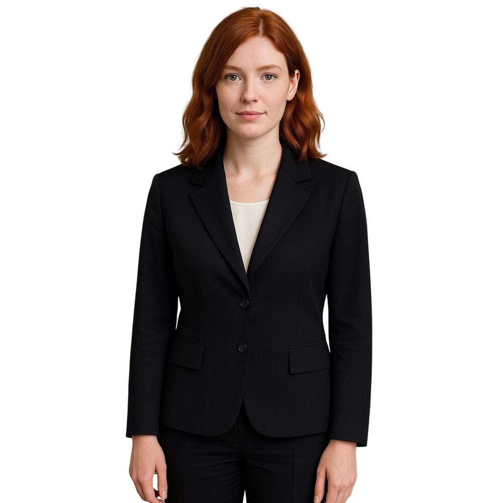 Vintage Pendleton women’s blazer jacket wool black USA made career wear size 12